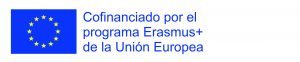 Logotipo de la co financiación de la comunidad Europea a través del programa Erasmus Plus